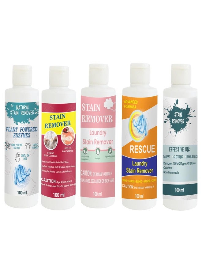 TOOVUS Stain Remover Combo Pack of Shirt, Red, Pink, Orange and Sky Stain Remover | Multi-Surface Cleaning Solution for Clothes, Fabrics, Upholstery (100 g Each) - Image 1